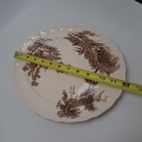 Johnson Bros "The Old Mill" Oval Serving Platter Made In England - Picture 10 of 12